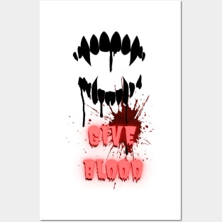 GIVE BLOOD - Bone Garden Poster Posters and Art